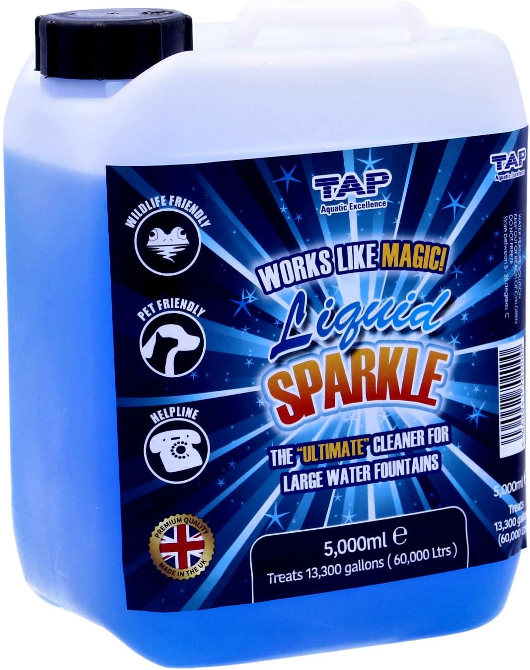 TAP Liquid Sparkle Water Feature Cleaner 5 Litres Amazon.co.uk Garden