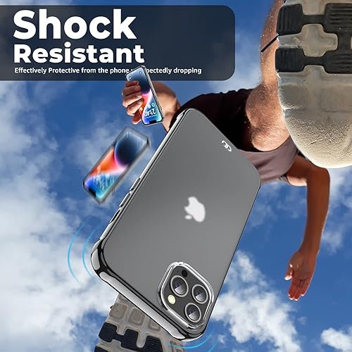 Miniatura 5 de ORIbox Funda para iPhone 13 Pro Max, funda translúcida mate con bordes suaves, ligera, para iPhone 13 Pro Max, funda negra para mujeres, hombres,