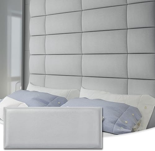 Art3d Cabecera tapizada ajustable para montar en la pared King, individual, matrimonial y Queen, paneles de pared acolchados reutilizables y