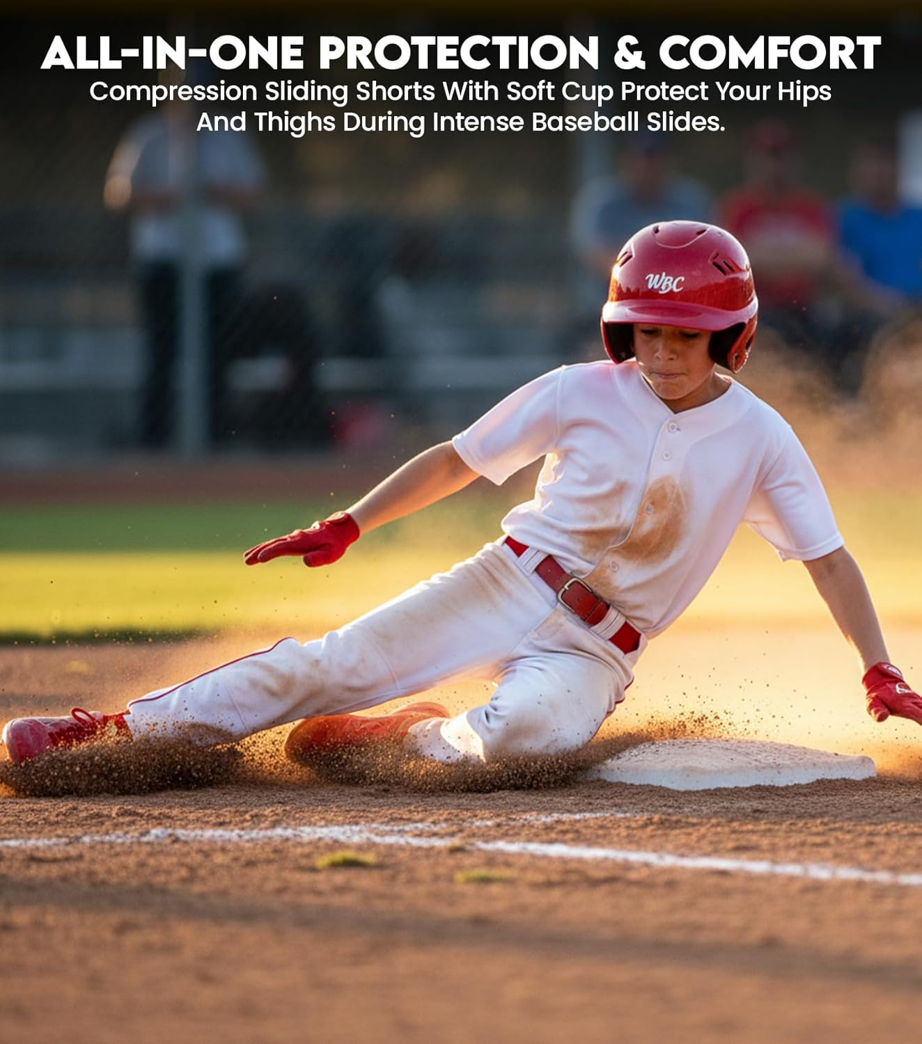 Exxact Sports Youth Baseball Sliding Shorts with Soft Athletic Cup Breathable Padded Compression Shorts for Baseball Softball - Image 6