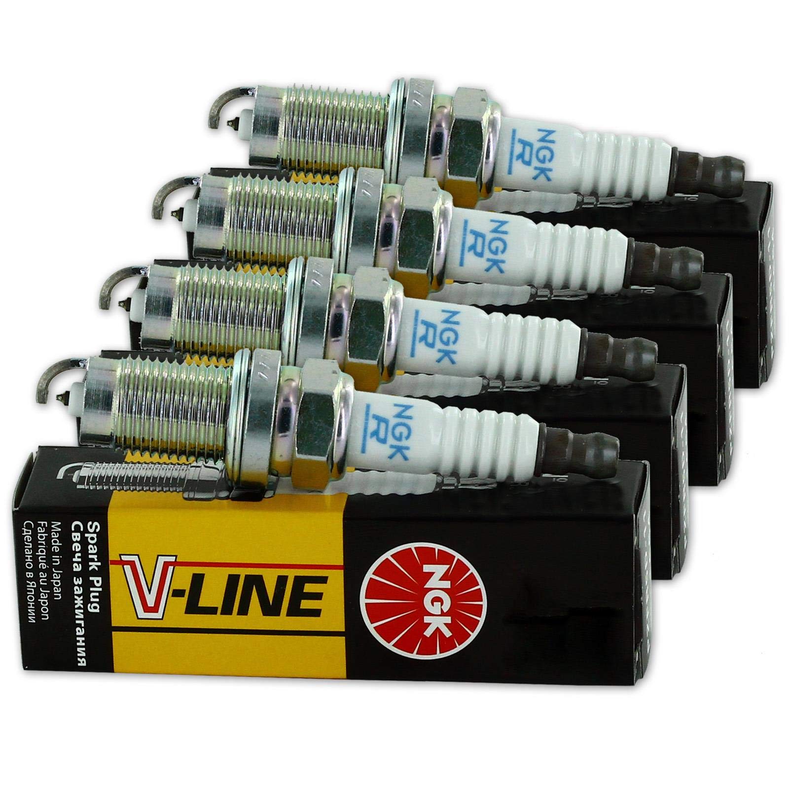 4x NGK Zündkerzen BKR6EQUP V-Line 30