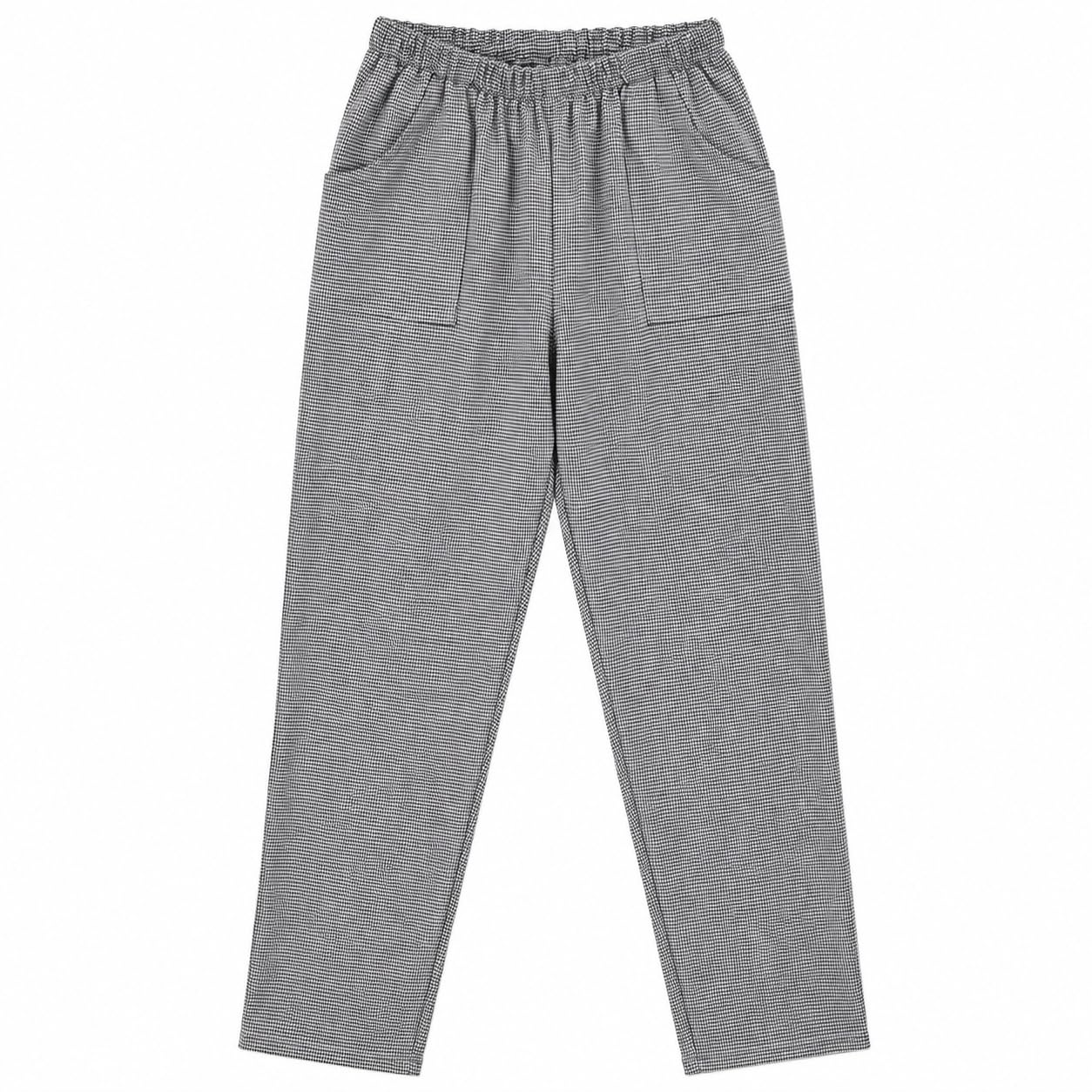 Siry Work Pantalone da Cuoco Unisex Professionale, 100% Cotone, con Elastico in Vita e Coulisse, Tasche Laterali, Made in Italy