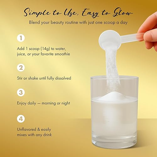 Miniatura 6 de Colágeno facial de seda, péptidos de colágeno en polvo para mujeres, cara y cuello, 0.49 oz de proteína, colágeno de peso molecular ultra bajo, para