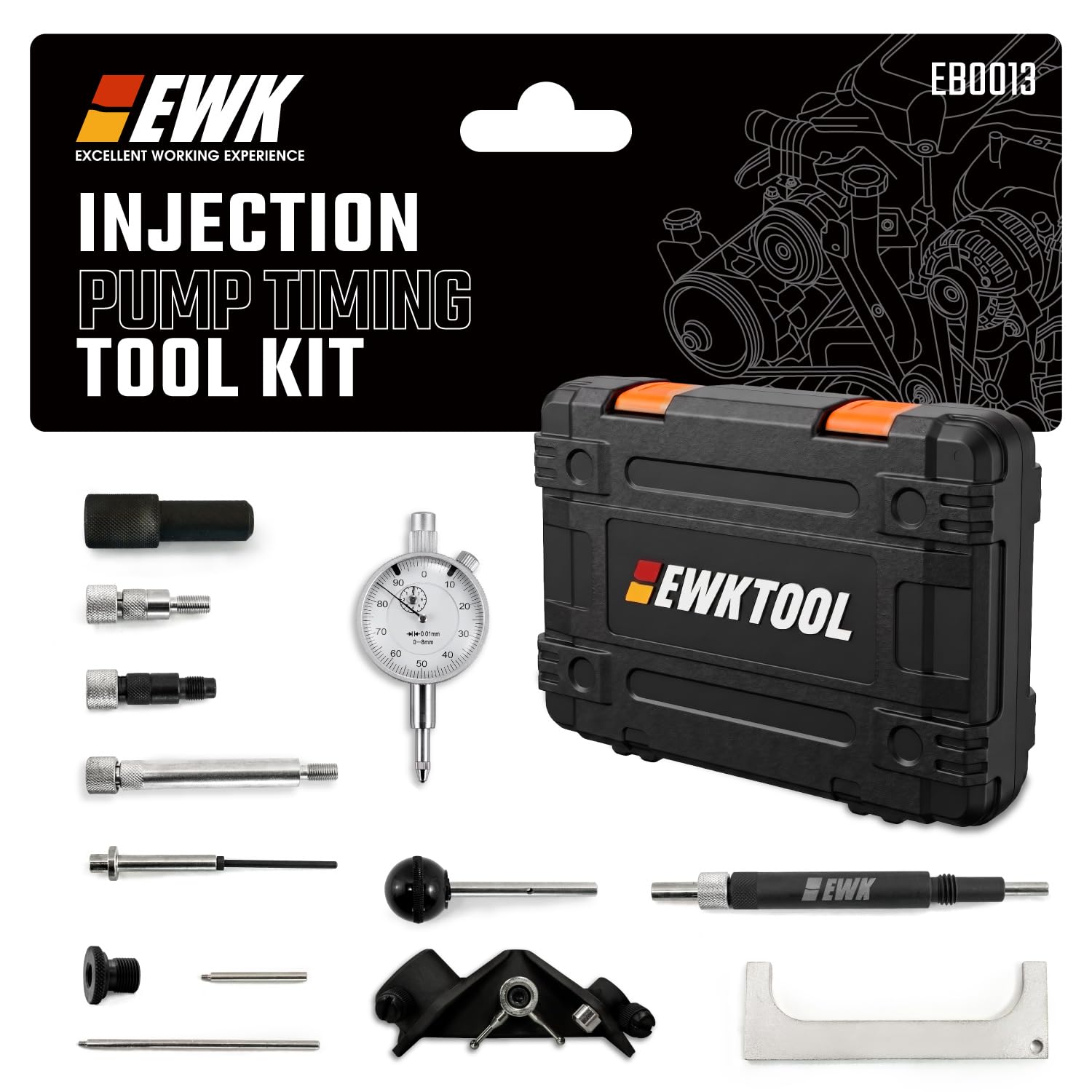 Amazon.com: EWK 13 Pcs Bosch Injection Pump Timing Tool Kit VE
