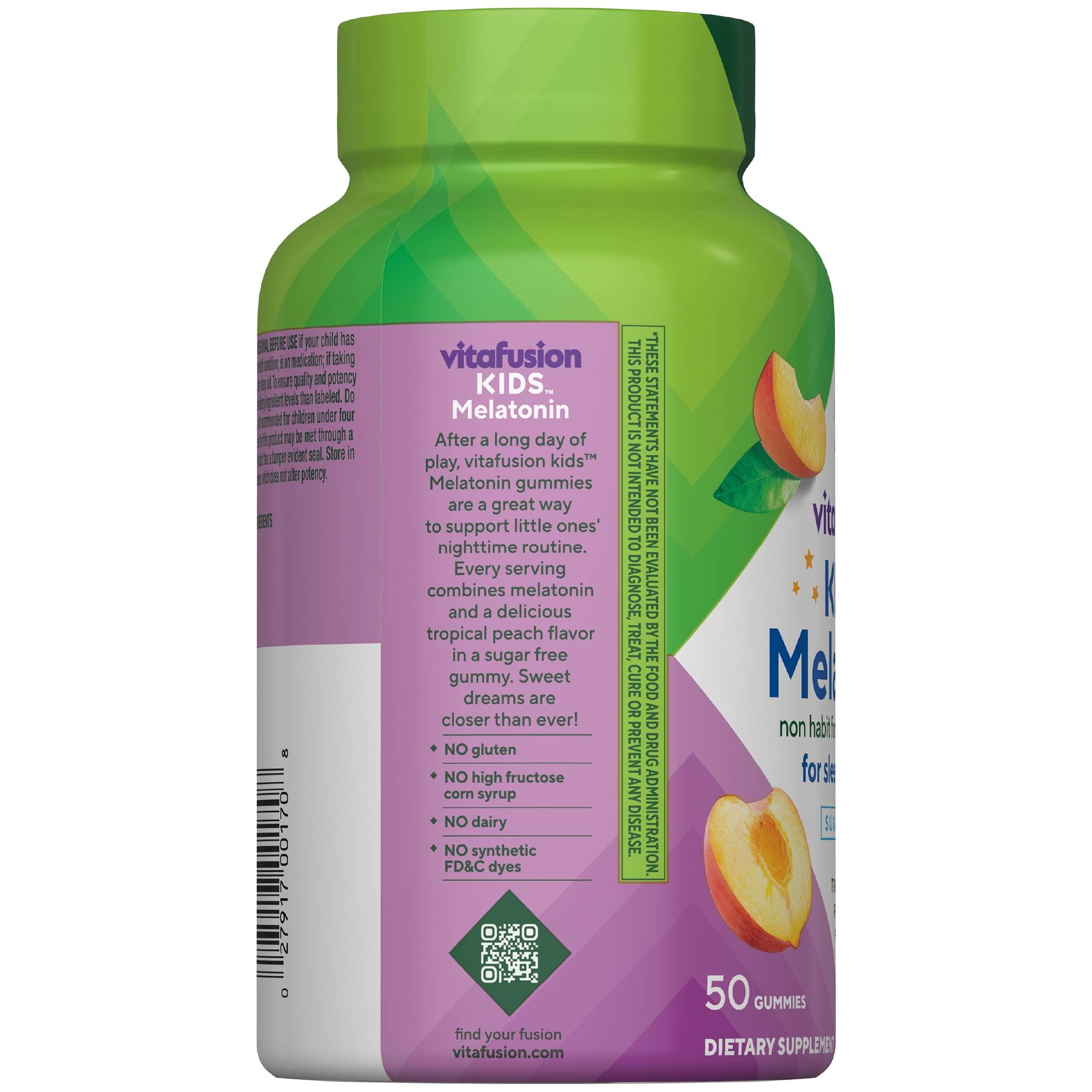 Vitafusion Kids Melatonin Gummy | Sugar Free | 1.5 mg | 50 Gummies — Amazon image 2