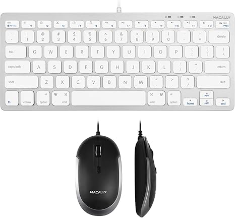 Macally USB C Mouse and an Ultra Slim USB C Keyboard, Excellent New MacBook Accessories