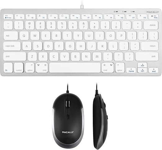 Macally USB C Mouse and an Ultra Slim USB C Keyboard, Excellent New MacBook Accessories