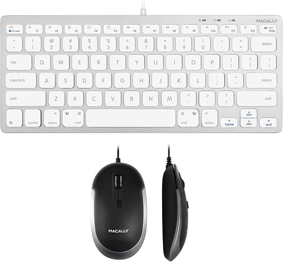 Macally USB C Mouse and an Ultra Slim USB C Keyboard, Excellent New MacBook Accessories