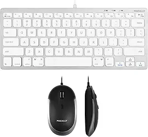 Macally USB C Mouse and an Ultra Slim USB C Keyboard, Excellent New MacBook Accessories