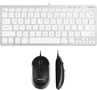 Macally USB C Mouse and an Ultra Slim USB C Keyboard, Excellent New MacBook Accessories