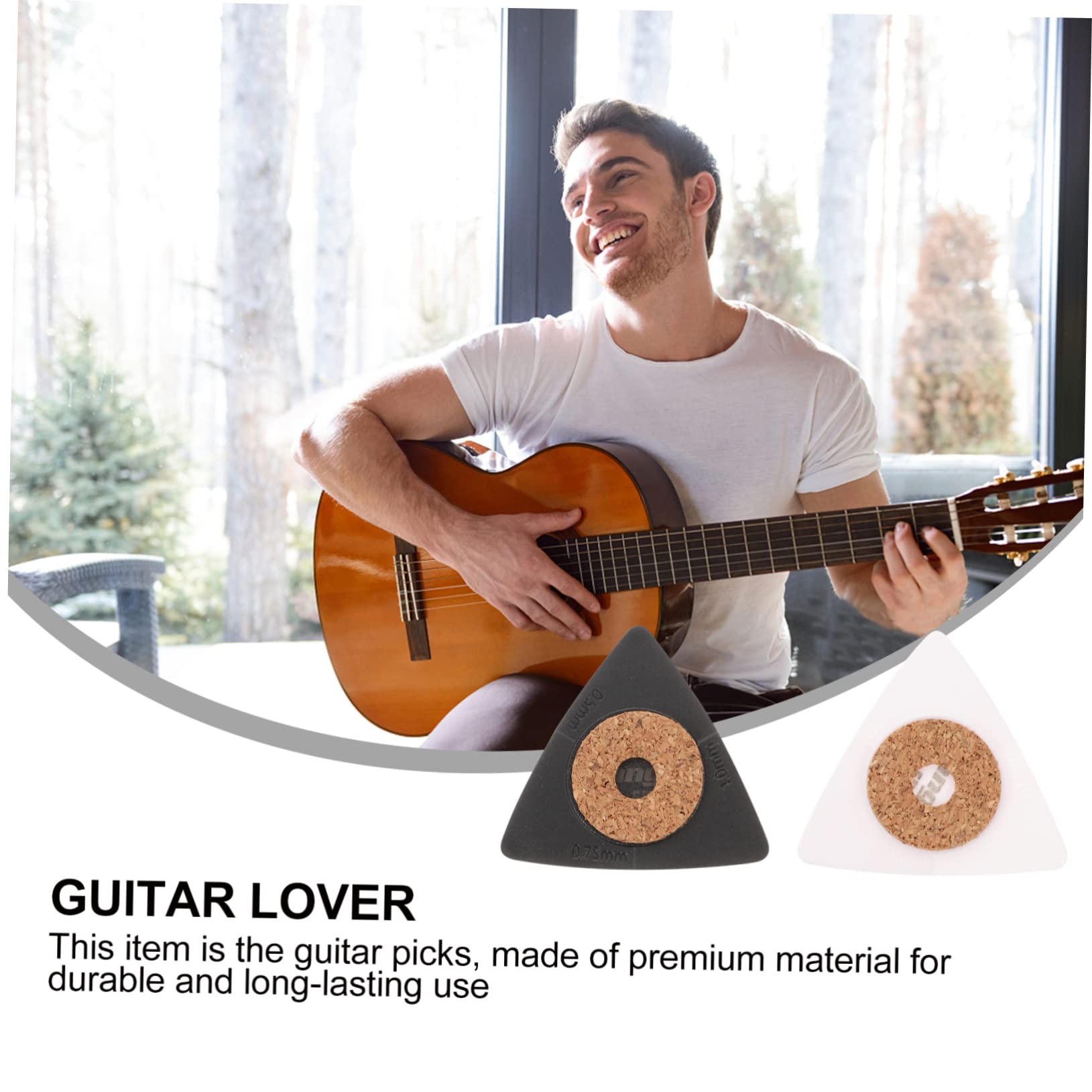 BESTonZON 5 Sets Gitarren Dreiecks Plektrum Stilvolles Gitarren Plektrum Instrumententeile Zubehör Instrumenten Übungswerkzeug Dreieckiges