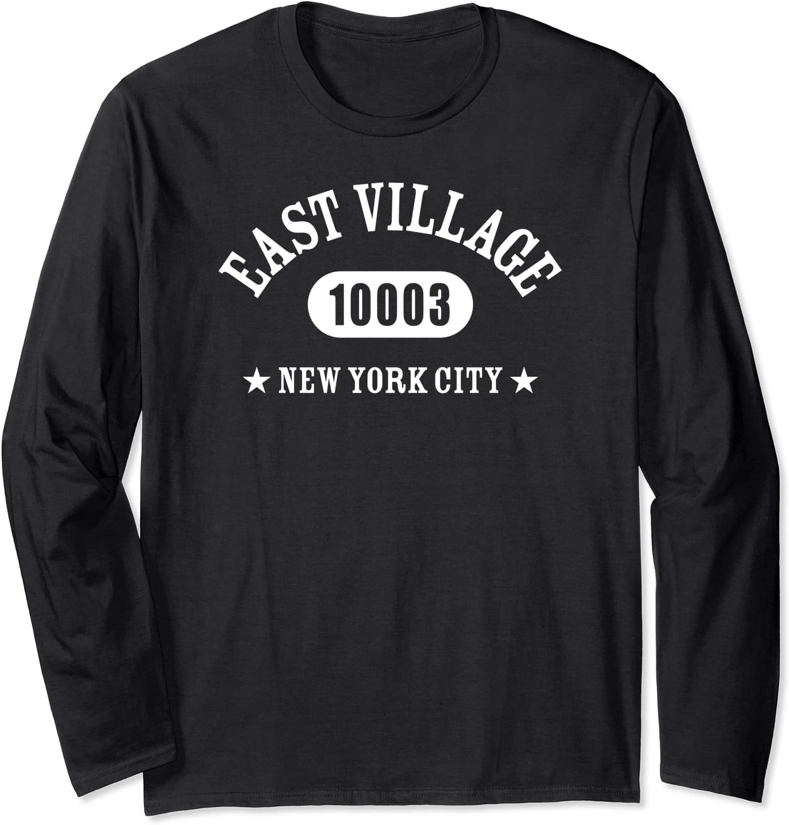 EAST-VILLAGE NEW YORK CITY 10003 / NYC Athletic Design Long Sleeve T-Shirt