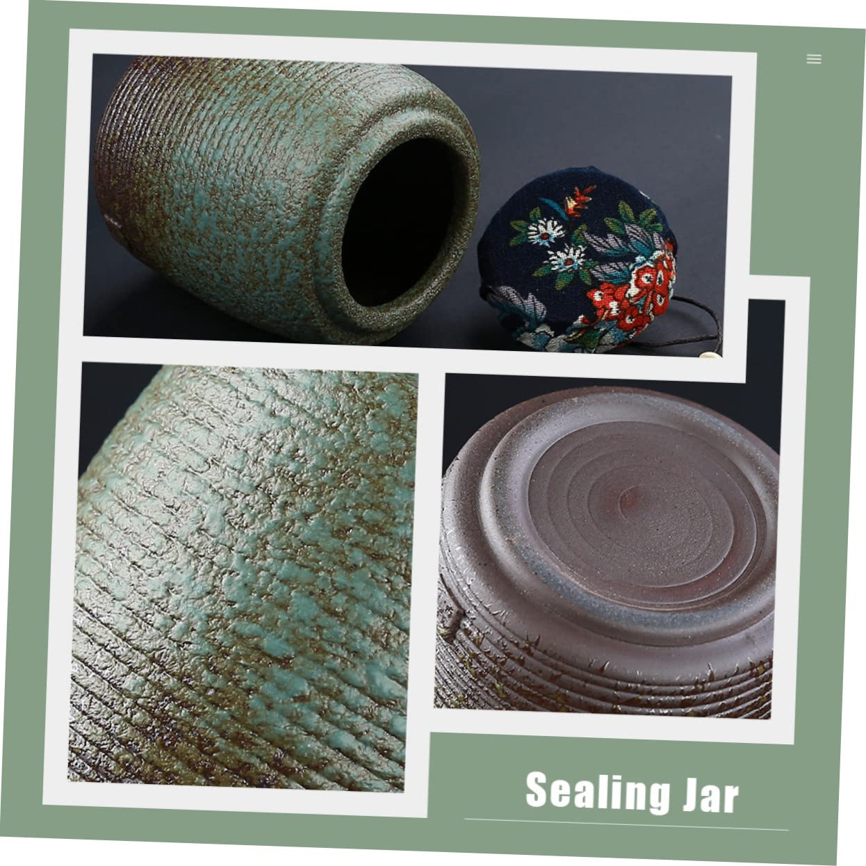 Ceramiczny słoik na herbatę, zbiornik do przechowywania Pojemnik podróżny Chiński marynaty Szczelny pojemnik kawę Pojemniki cukier Ceramiczne