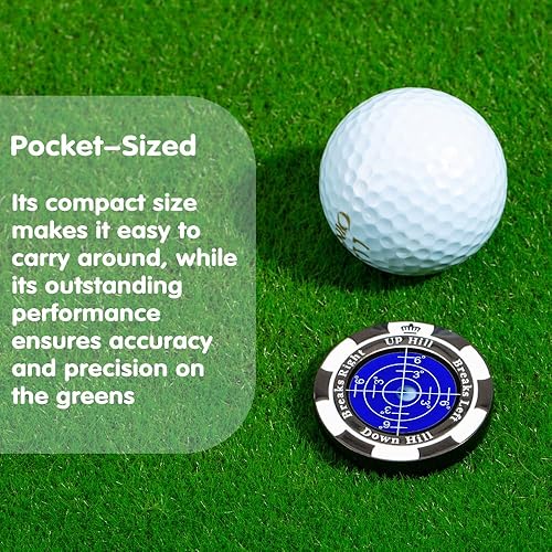 Miniatura 64 de SlopeMaster ProGreen Reader - Marcador de pelota de golf con ayuda de lectura verde de alta precisión, accesorios de golf para hombres y mujeres