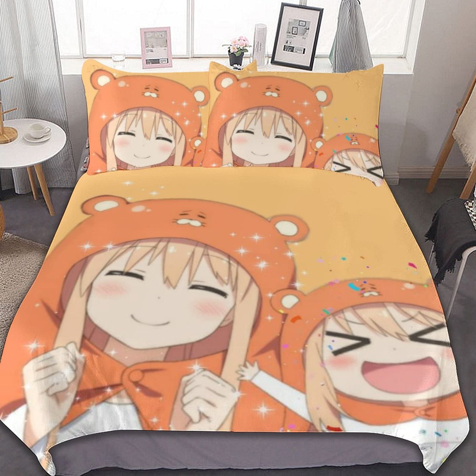 干物妹!うまるちゃん　ベッドシーツ Amazon｜干物妹!うまるちゃん 布団カバー シングル 3点セット かわいい