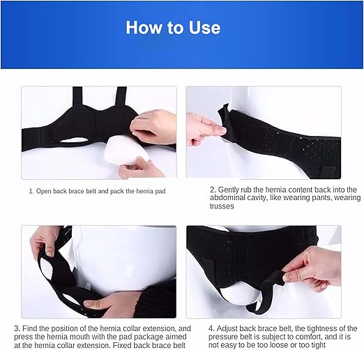 Faja Hernia Hombre PENINSULA LOVE Soporte Inguinal Doble Ajustable miniatura 5