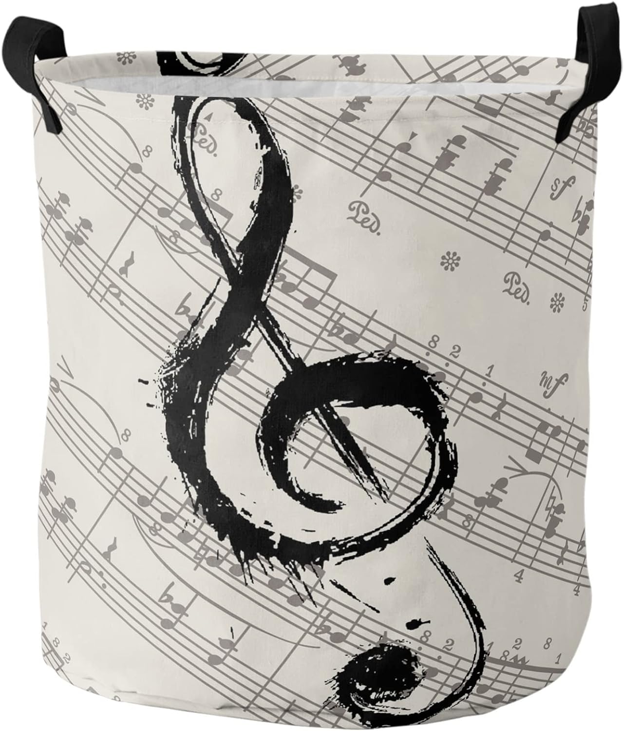 Sheet Music Laundry Basket Home Accessories Laundry Bags for Dirty Clothes Storage Baskets Laundry Sorter (Color : A Size : 42x44cm) (A 42x44cm)