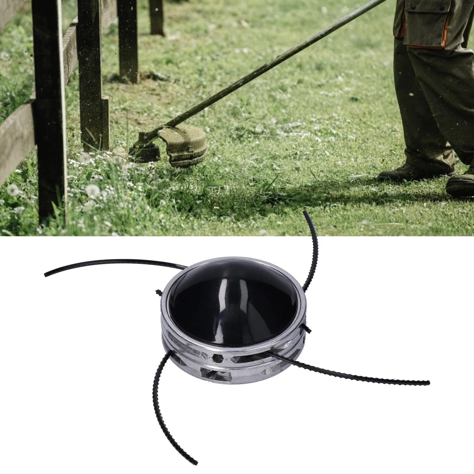 Tête de coupe gazon tête à cordes en aluminium 4 fils for arbre droit 40CC