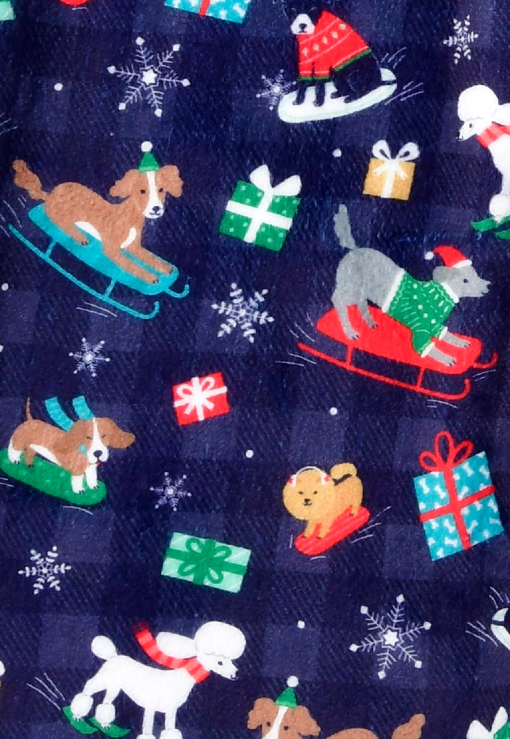 iscream Big Girls Silky Soft Plush Fun Print Fleece Shorts - Holiday Friendship Collection