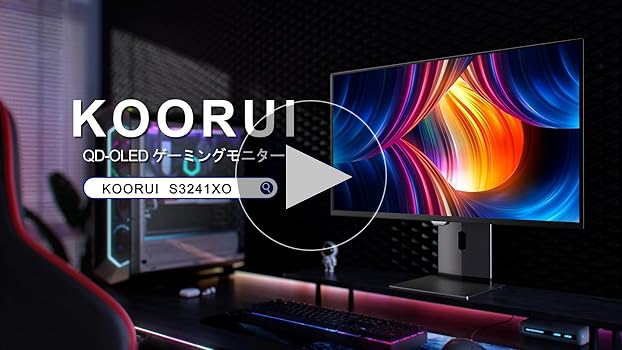 Amazon.co.jp: KOORUI Monitor 4K Gaming Monitor OLED 31.5