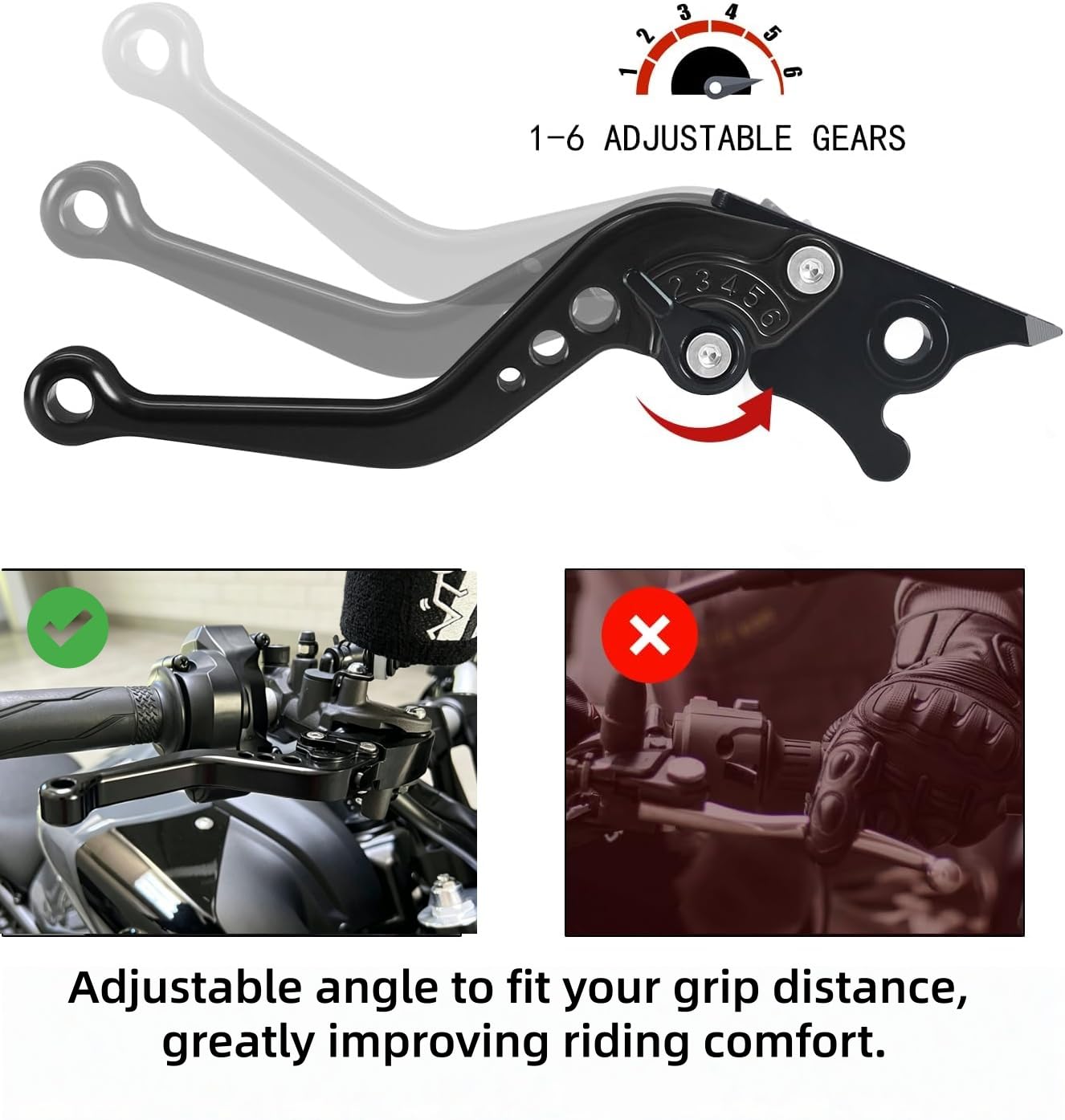 Moto Leve freno per MT-07 MT07 MT 07 2014-2024 2020 FZ-07 Moto di alluminio di CNC regolabile brevi leve frizione Nero