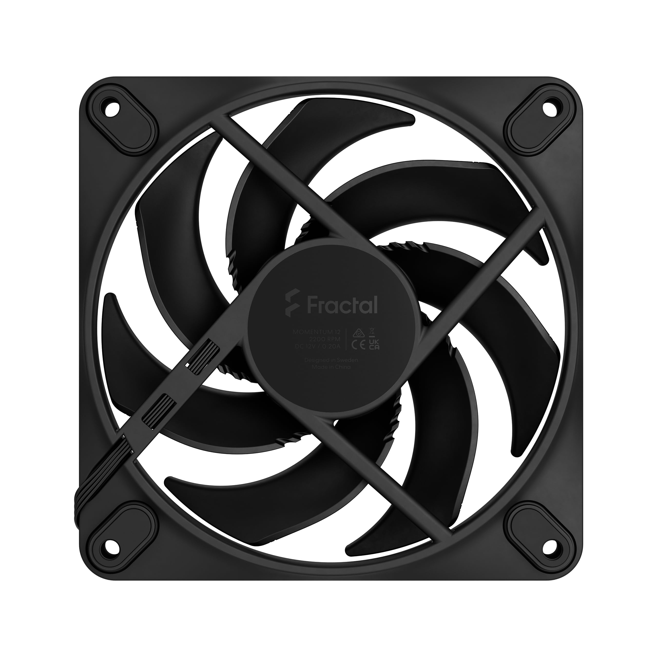 Fractal Design Momentum 12, czarny - wentylator komputerowy