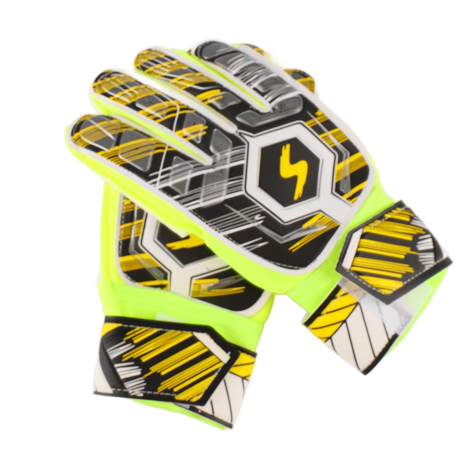 Gloves 3mm Latex Bold Color Soccer Gloves PU Latex Finger Protector for Training Competition Soccer Goalkeeper (ID 17.5mm / 0.69in)