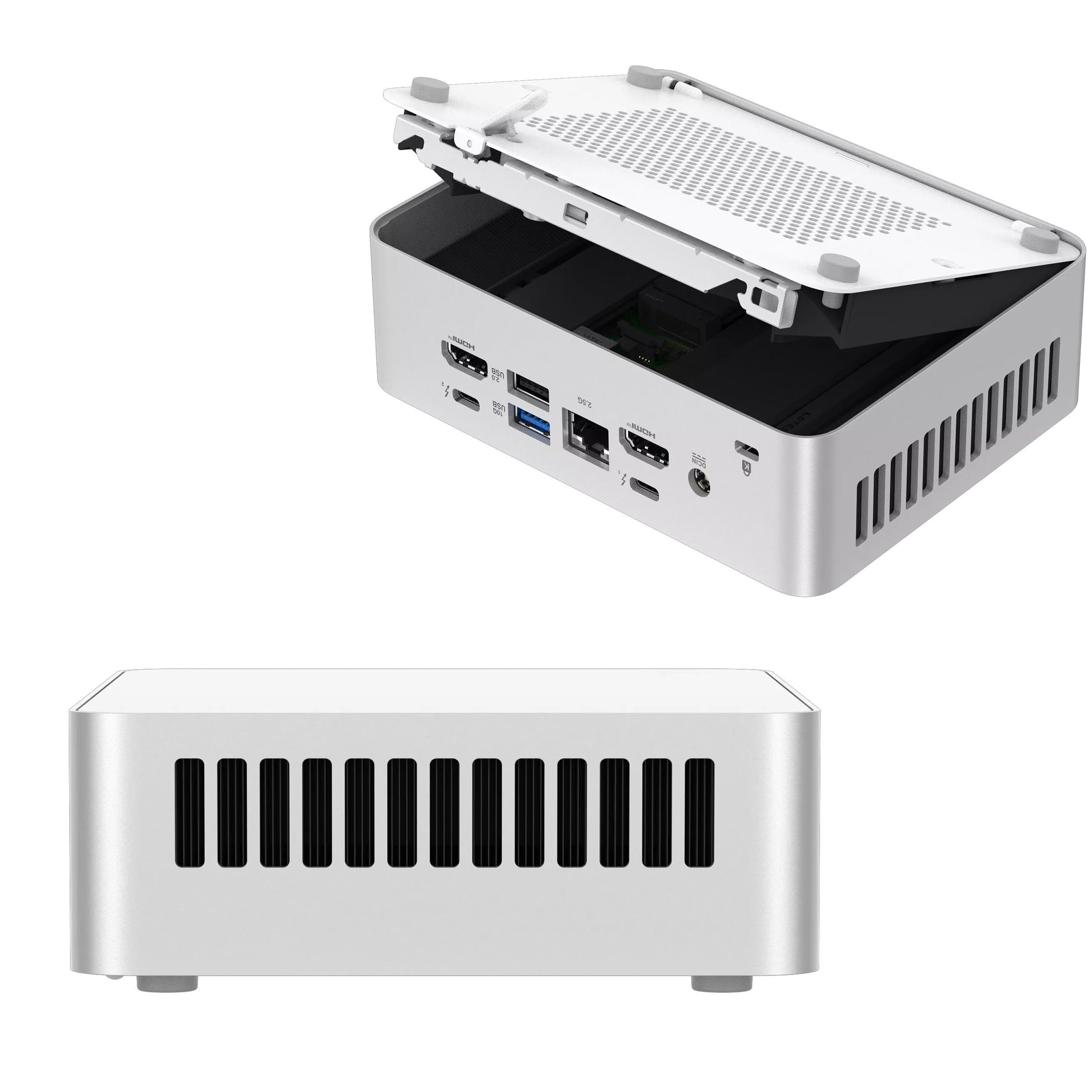 NUC 15 Pro+ NUC15CRSU9 - Elegante mini PC con processore Intel Core Ultra 9, grafica ad arco, Dual HDMI, Thunderbolt 4, ideale per lavoro, giochi e creatività (Barebone NO RAM, SSD, OS