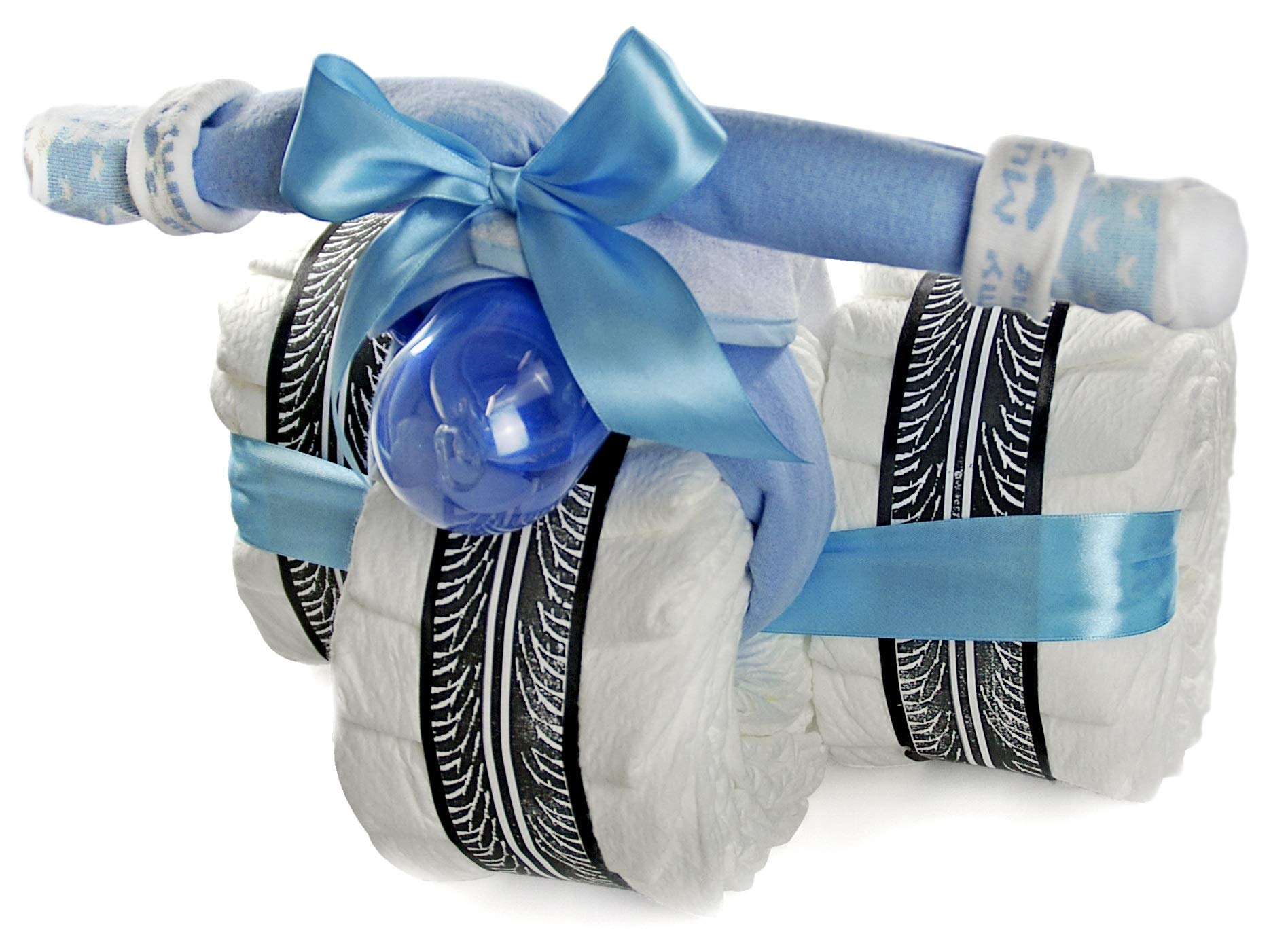 dubistda© - Triciclo per pannolini, 45 pezzi, colore: Blu