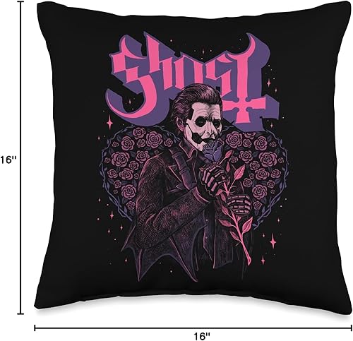 Miniatura 4 de Ghost Official Ghost - Bouquet IV - Almohada de 16 x 16 pulgadas, multicolor