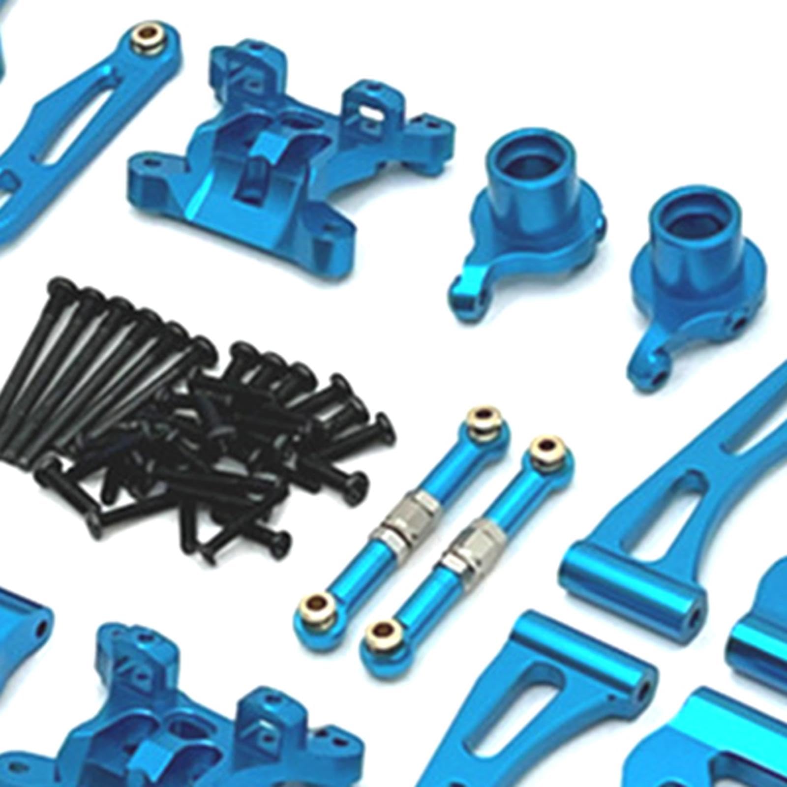 Set di Pezzi di Ricambio in Metallo e Alluminio RC, Accessori di Ricambio per Auto RC Facili da installare per Accessori Auto RC 16101 16102 16103, Blu