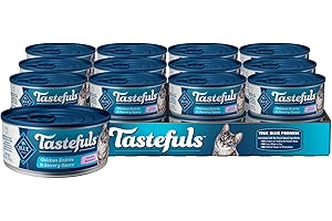 Blue Buffalo Tastefuls Natural Tender Morsels Wet Cat Food, Chicken Entree 5.5-oz cans (24-Pack)