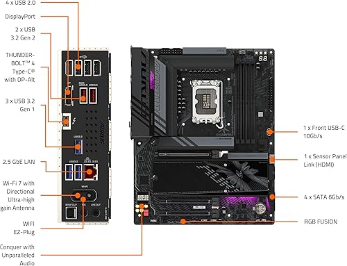 Vista 42 de GIGABYTE Z790 AORUS Elite X WIFI7
