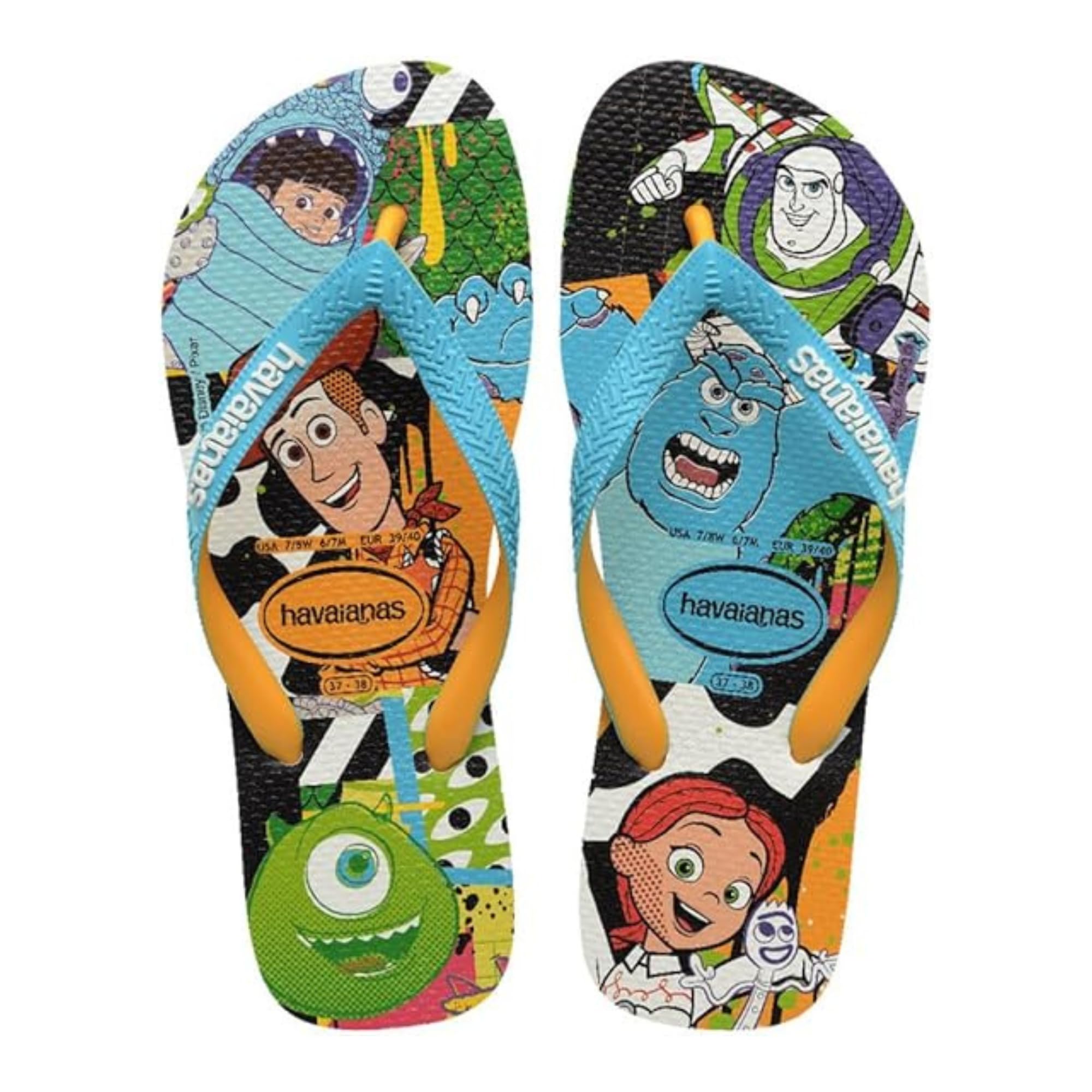 Havaianas Disney Stylish Unisex Adults FlipFlop White/Blue 10/11 UK