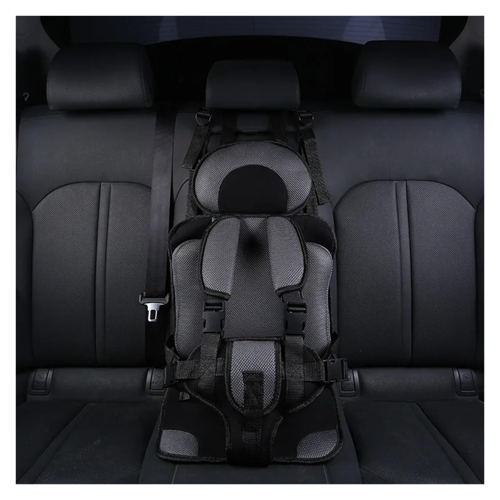 Autositzbezüge Kindersitzmatte Für 6 Monate Bis 12 Jahre Alt Atmungsaktive Stuhlmatten Babyautositzkissen Verstellbares Kinderwagen-Sitzpolster Auto Sitzbezüge(Small Coffee)