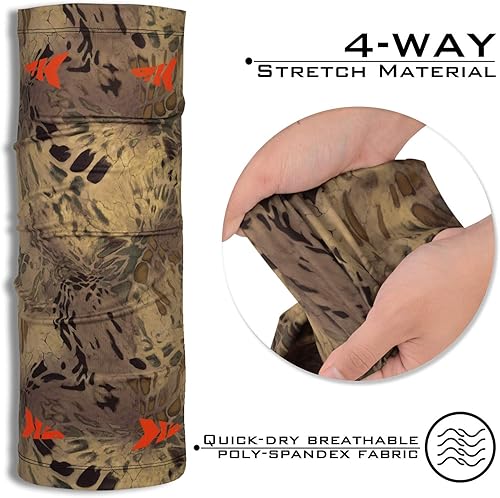 Vista 48 de KastKing Sol Armis - Cubrecuello con protección solar FPU 50 contra los rayos ultravioleta del sol, cubrebocas