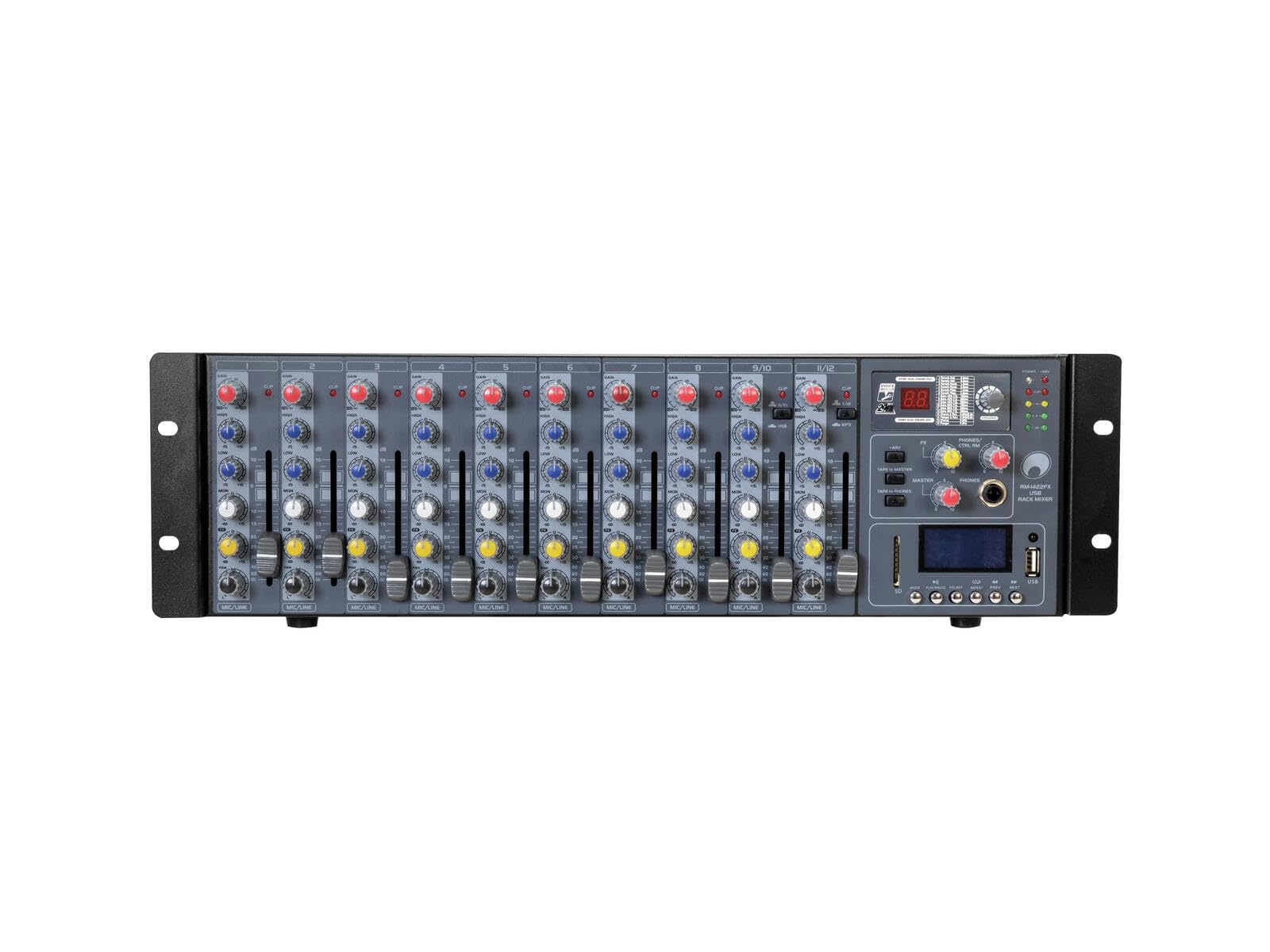 Omnitronic RM-1422FX USB Rack Mixer