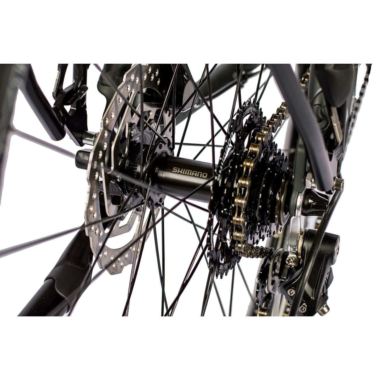 Airtracks Herren Trekking Fahrrad 28 Zoll TR.2845 Trekkingrad Shimano 27 Gang ALIVIO RD-M4000 SGS - Schwarz Matt - Rahmenhöhen 52cm 56cm - Modelljahr 2026