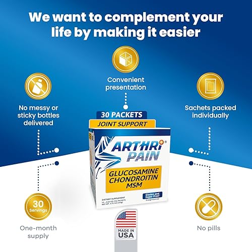 Miniatura 4 de Arthripain – Joint Support Cartilage Repair Supplement – Clinically Tested Joint Juice - Ligament Relief Support – Glucosamine Chondroitin MSM