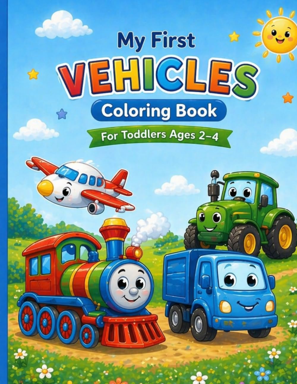 My First Vehicles Coloring Book: For Toddlers Ages 2–4
