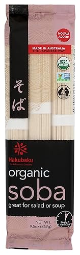 Hakubaku Hecho en Australia The Japanese Way soba orgánica 95 onzas