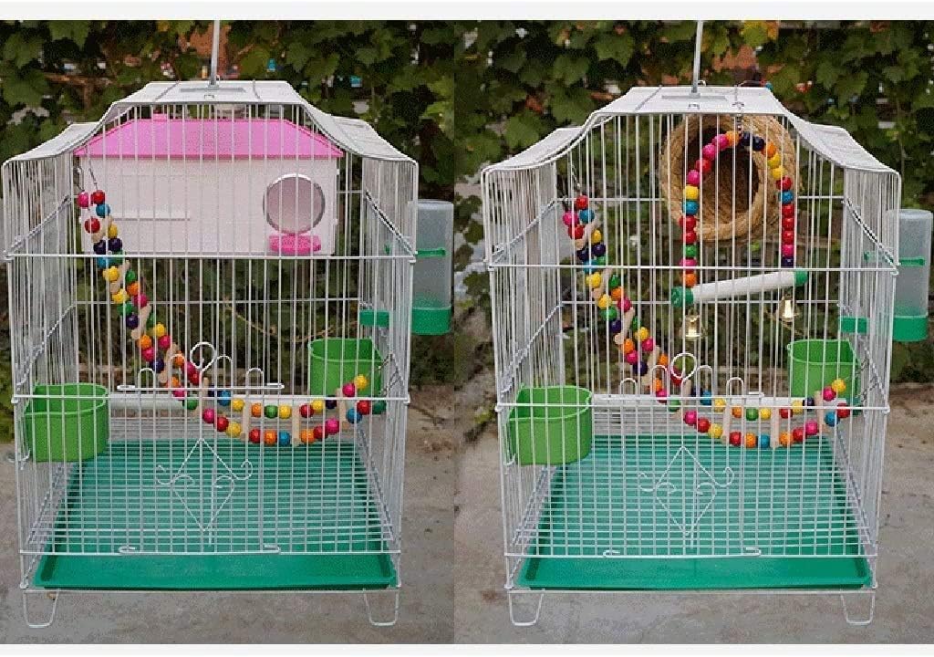 Jaulas Profesionales para Pájaros, Suministros para Mascotas, Transportines para Pájaros, Jaulas Decorativas para Jardines, Jaulas para Pájaros Medianos, Jaulas para per,Metallic E