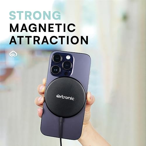 Miniatura 6 de Cargador magnético para iPhone Apple Magsafe Cargador de carga rápida - Compatible con iPhone y AirPods, cargador inalámbrico portátil de 15 W,