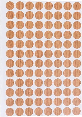 Beavorty 96 unidades de hojas autoadhesivas para agujeros de tornillo, tapas de agujeros para tornillos para muebles, tapas de agujeros para