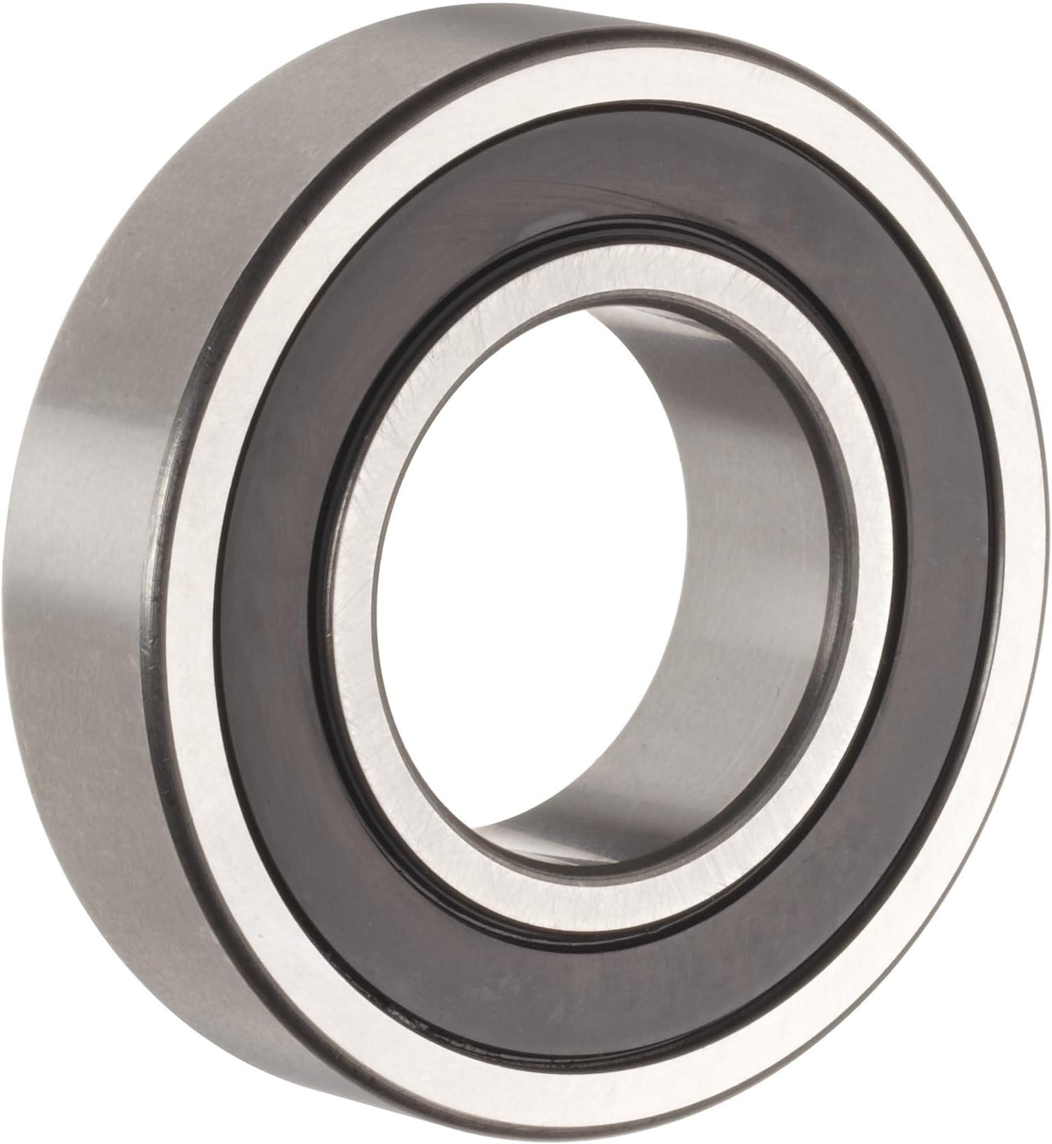 The General 1641 2RS Extra Light Inch Series Ball Bearing, Double Sealed, No Snap Ring, Inch, 1" ID, 2" OD, 9/16" Width, Max RPM, 1565 lbs Static Load Capacity, 2914 lbs Dynamic Load Capacity