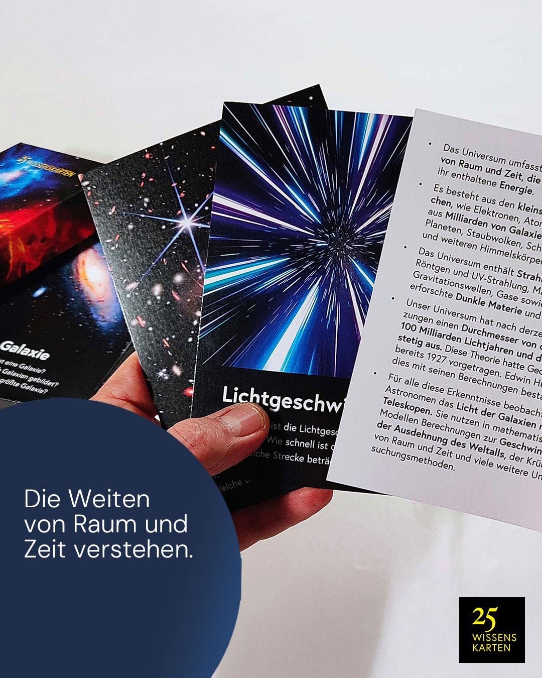 Die 25 Wissenskarten-Trilogie: Universum, Evolution, Philosophie: Der Wissens-Boost im Kartenformat (25 Wissenskarten: Die Wissens-Serie zum Sammeln)