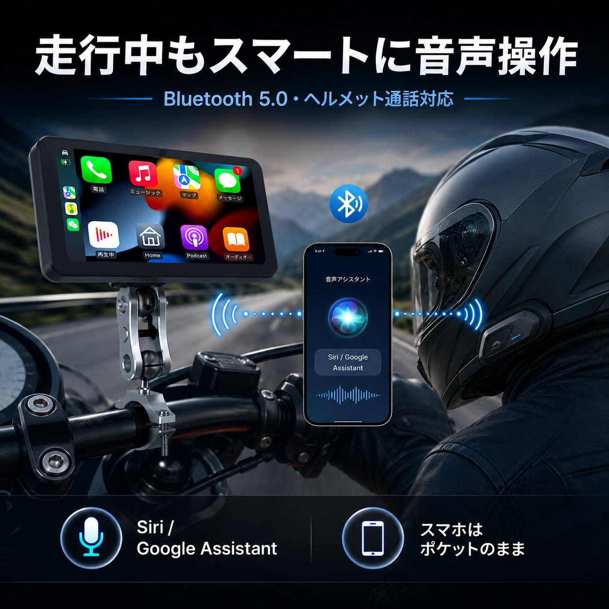 Amazon.co.jp: Spedal CL871 バイク用スマートディスプレイ 6.25インチ