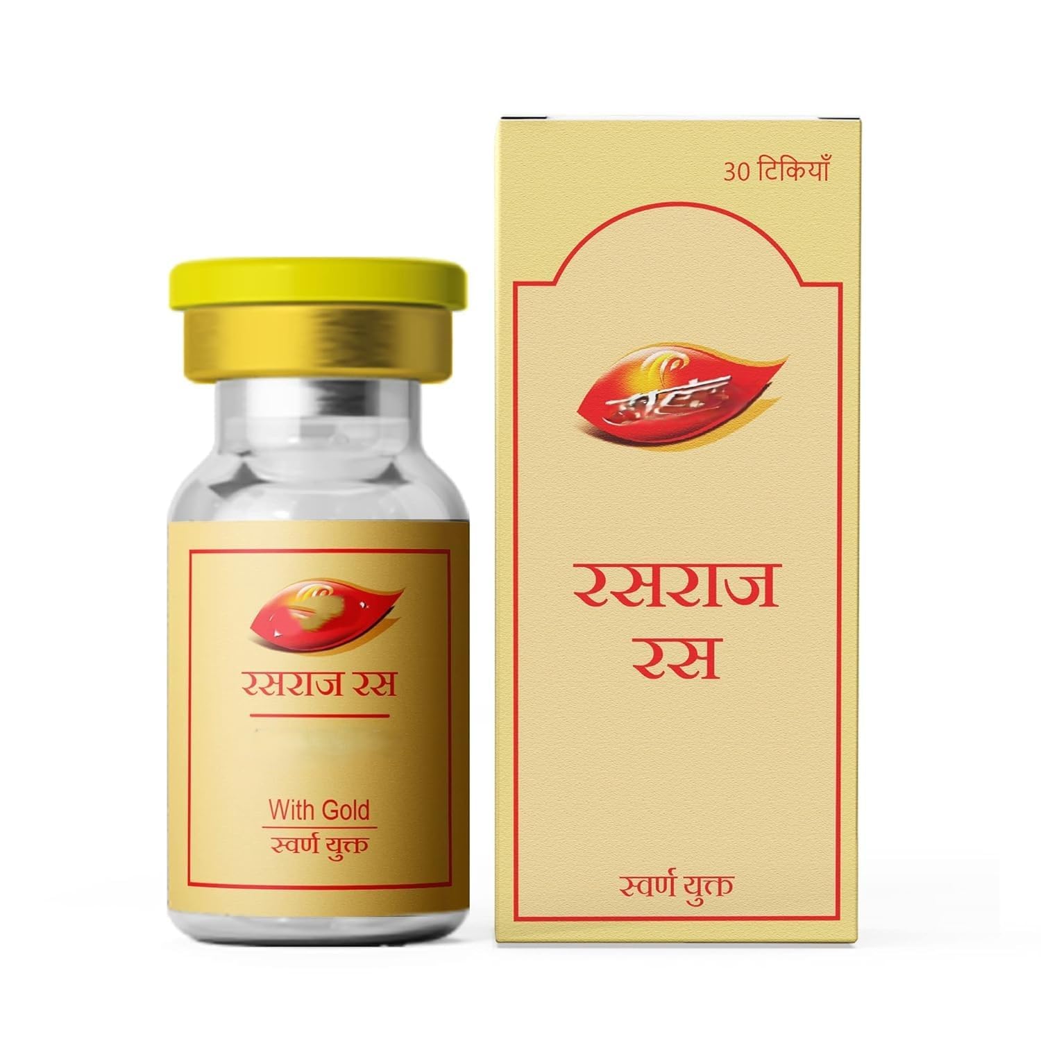 Rasaraj Ras Tablets, 30 Count, Pack of 1 | Classical Ayurvedic Herbo Mineral Formula, Nerve Muscle & Joint Care, Vata Balance, Energy & Vitality Supplement-image-40