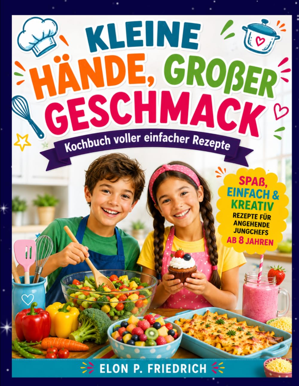 KLEINE HÄNDE, GROßER GESCHMACK: Ein unterhaltsames Kochbuch voller einfacher Rezepte, Küchenfertigkeiten und kreativer kulinarischer Abenteuer für junge Köche