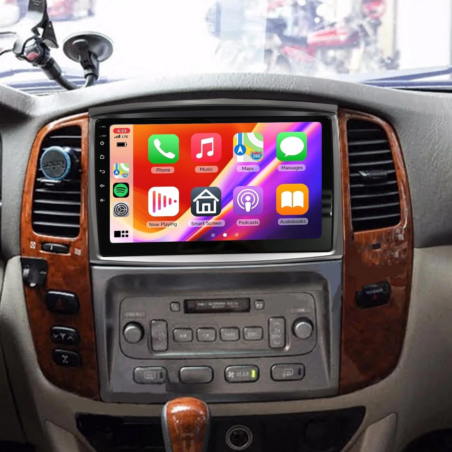 Android 14 Car Stereo for Lexus LX470 2002-2007 Radio for CarPlay Wireless Android Auto 2+32G 10in Touchscreen w/ Bluetooth WiFi FM/RDS SWC Mirror Link Camera, Only applicable to mid-to-low-end models